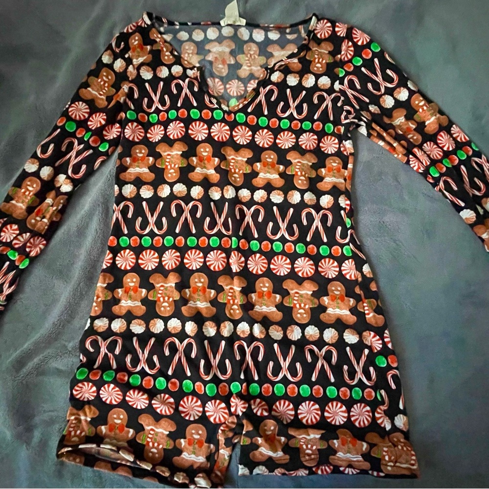 Gingerbread an Candycane Christmas PAJAMA Navidad